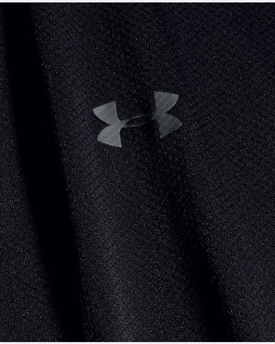 Men's UA Performance Textured Long Sleeve Polo, Black, pdpMainDesktop image number 4